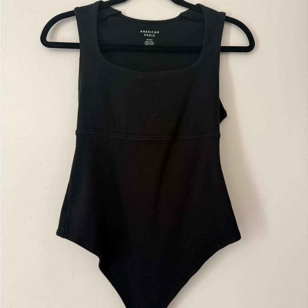 American Eagle Outfitters Black Ribbed Top
